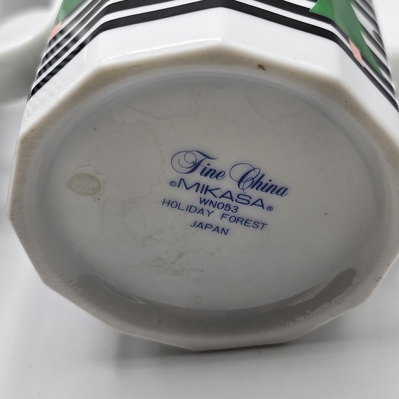 Mikasa Mugs with Tree Design - Picture 3 of 4